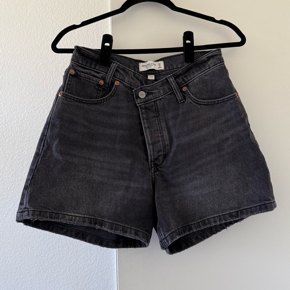 Abercrombie & Fitch Dark Gray High Rise Shorts
